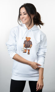 Shopping Bear - Hoodie White Women