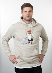 Travel Bear - Hoodie Beige Men