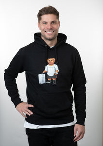 Travel Bear - Hoodie Black Men