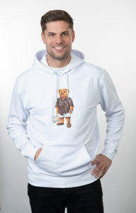 Shopping Bear - Hoodie White Men