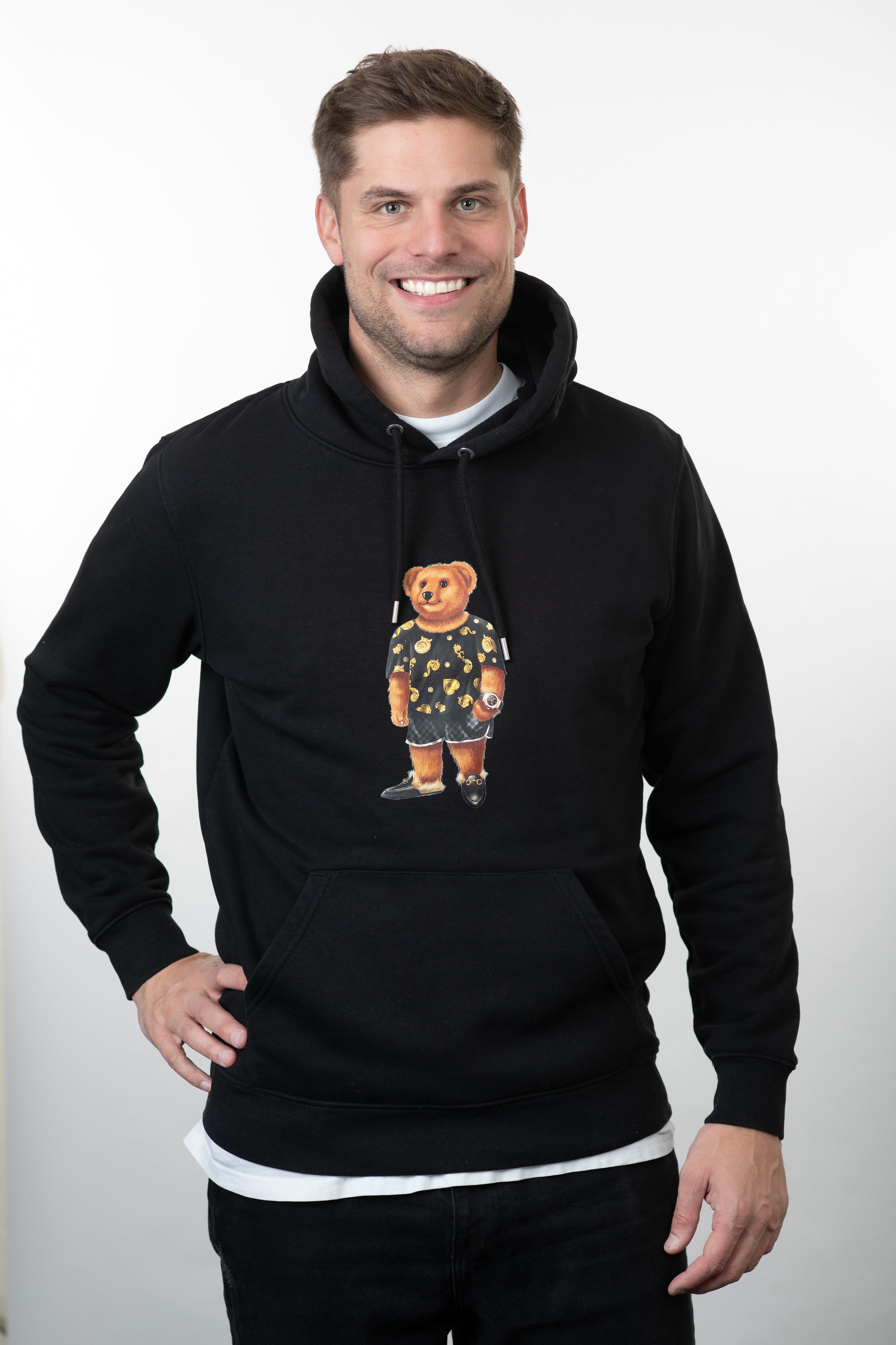 Holiday Bear - Hoodie Dark Blue Men